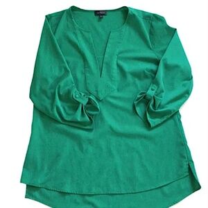 The Limited Womens Green Tunic Blouse, L